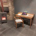 Epoxy Walnut Accent Chair