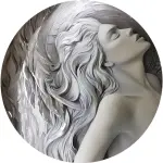 sculptural 2 - Circle Wall Glass Art