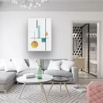 Abstract Drawings - Rectangle Wall Glass Art