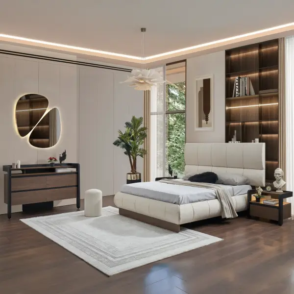 Vision Base and Headboard (With Nightstands)