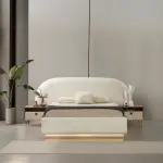 Mediterranean Base and Headboard (With Nightstands)