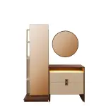 Mediterranean Dresser (With Ottoman and Mirror's)