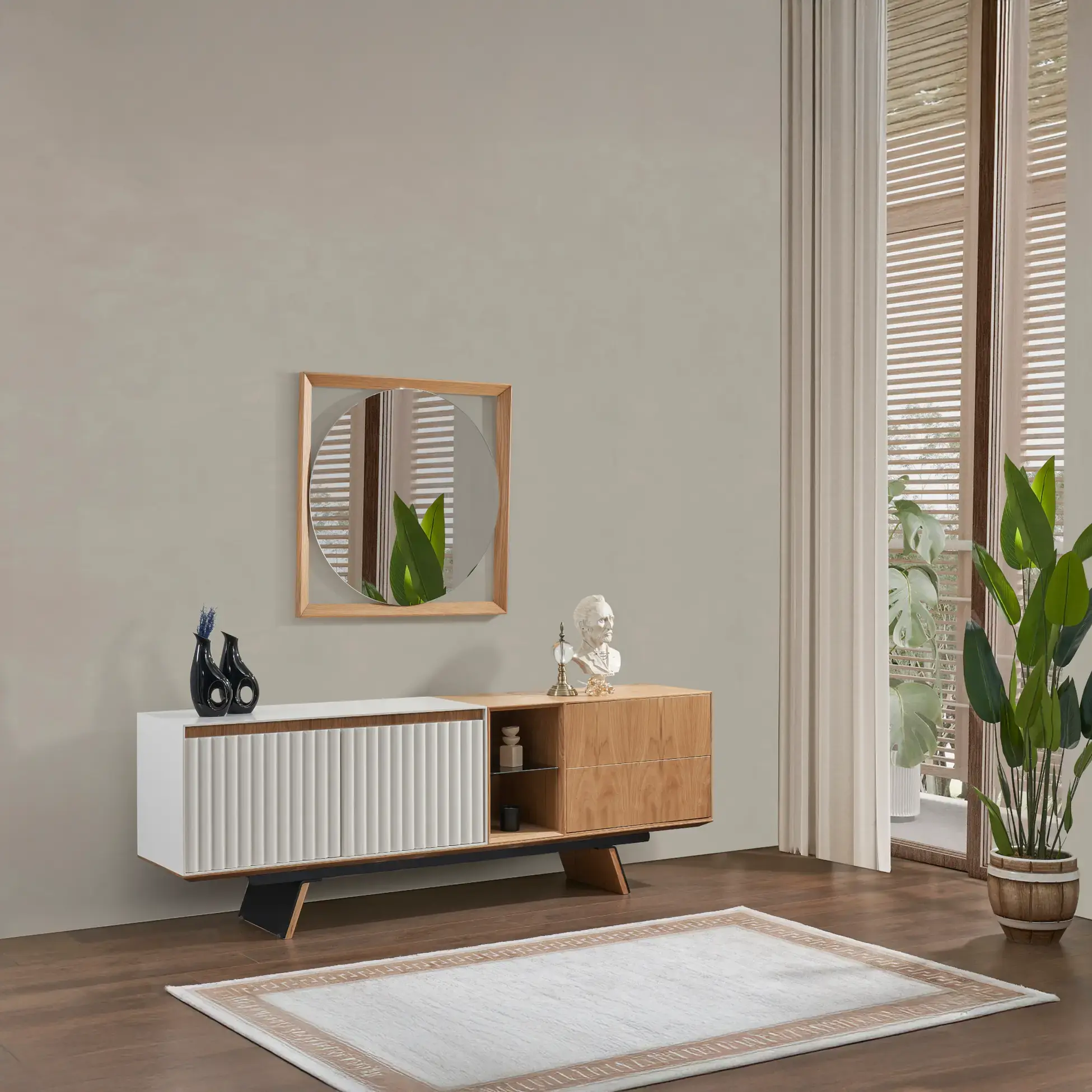 City Console (With Mirror)