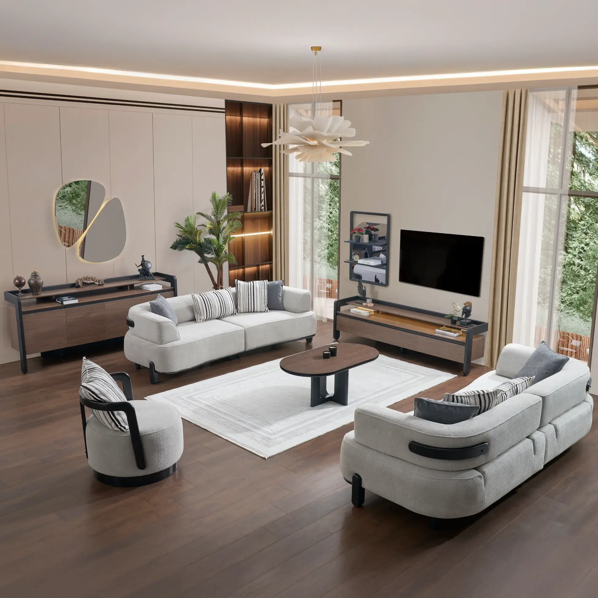 Vision Sofa Set (3+3+1+1)