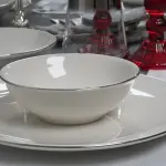 Deniz 28-Piece Platinum Gilded Dinner Set