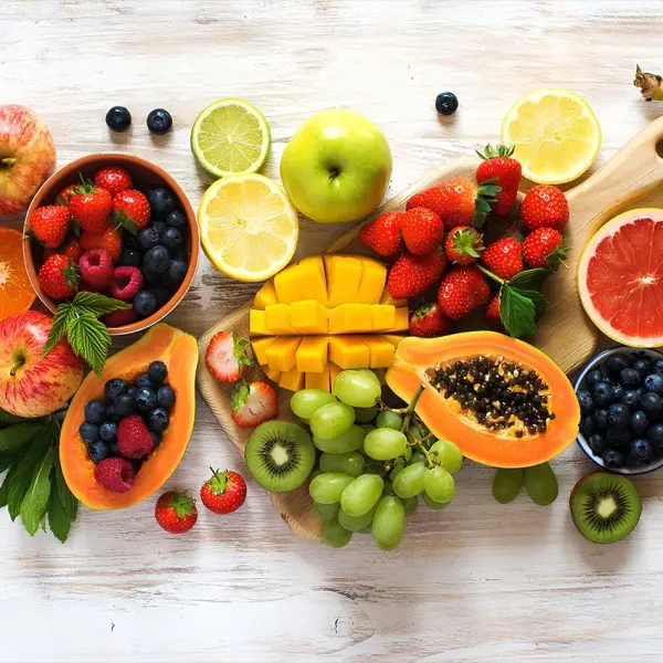 Tempered Glass Cutting Board - 12" x 17" Durable Shatterproof Kitchen Tool with Mixed Fruits Design | Perfect Gift for Mother’s Day, Christmas, and Housewarming