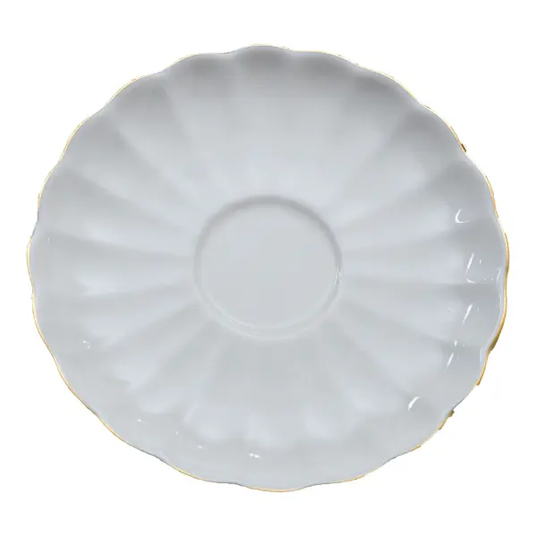 Lale 12-Piece Luxury Gold Gilded Porcelain Coffee Cup Set for Modern and Classic Sophisticated Coffee Experiences