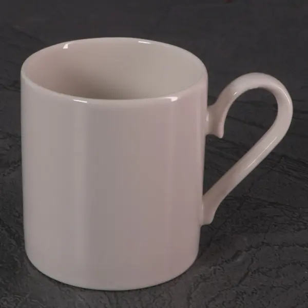 Derun Minimalist White Porcelain Coffee Cup Set with Modern Design for Everyday Elegance