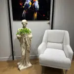 Classical Lady Statue with Handmade Details – Luxury Decorative Sculpture