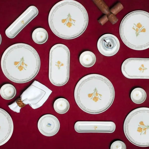 Golden Blossom Breakfast Set (26 PCS)(Mimoza)