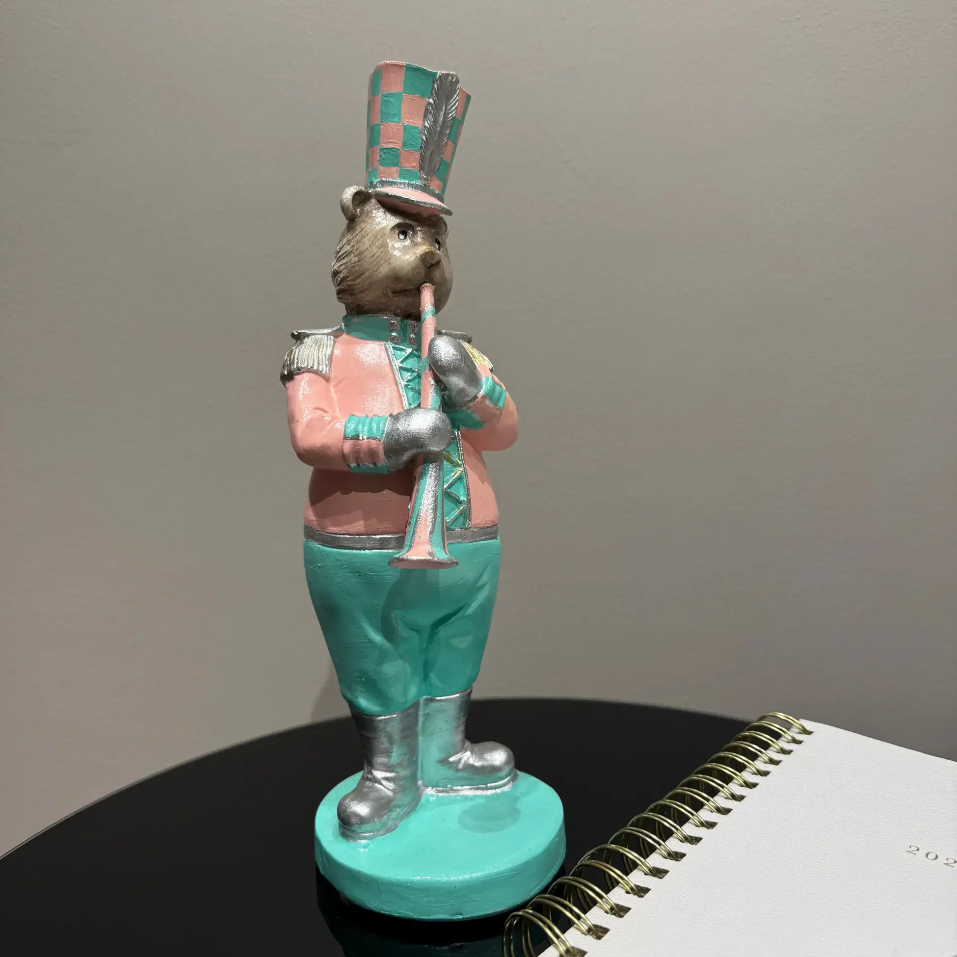 Bear Musician Sculpture Mackenzie - Handmade Decorative Statue