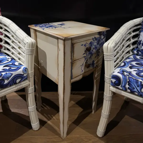 Hand-Painted Drawer Coffee Table – Artistic and Functional Decorative Furniture