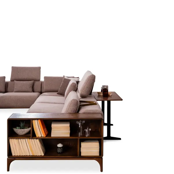 Ferozzi Lounge Corner Set – Modern Modular Sofa with Adjustable Headrests, Beech Wood Legs & Custom Fabric Options | Durable & Comfortable Living Room Furniture