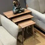 E9 Classic Wooden Nesting Table Set