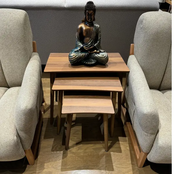 E9 Classic Wooden Nesting Table Set