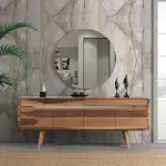 Mid-Century Console (With Mirror)