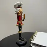 Nutcracker Handmade Christmas Figurine – White Hat Edition