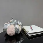 Pink Platinum Handmade Pumpkin Sculpture