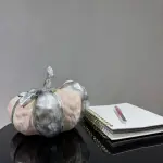 Pink Platinum Handmade Pumpkin Sculpture