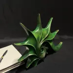 Handmade Green Spiral Shell Sculpture