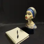 Floral Dress Frog Sculpture Handmade