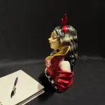 Red Headscarf Sunflower Figurine Handmade