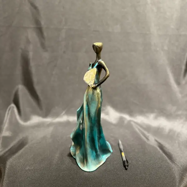 Elegant Wine Holder Sculpture Handmade