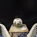 Autumn Landscape Jar with Lid – Unique Decorative Storage Handmade