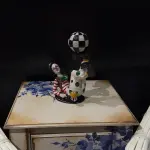 Clown Sculpture with Checkered Ball – Unique Decorative Figurine