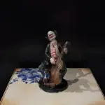 Clown Sculpture with Cello – Unique Decorative Figurine Handmade