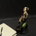 Clown Sculpture with Cello – Unique Decorative Figurine Handmade