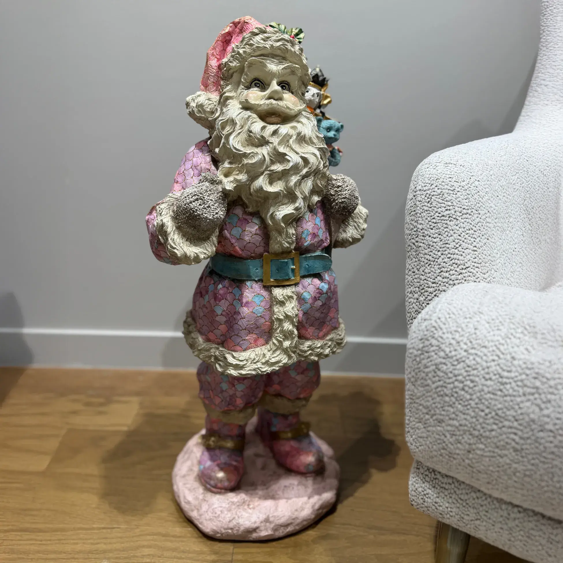 Festive Artisan Santa - Statues (Handmade)