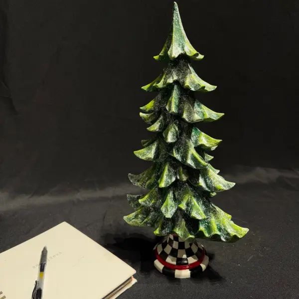 Ferozzi Handmade Green Christmas Tree Sculpture x