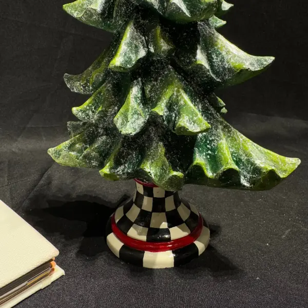 Ferozzi Handmade Green Christmas Tree Sculpture x
