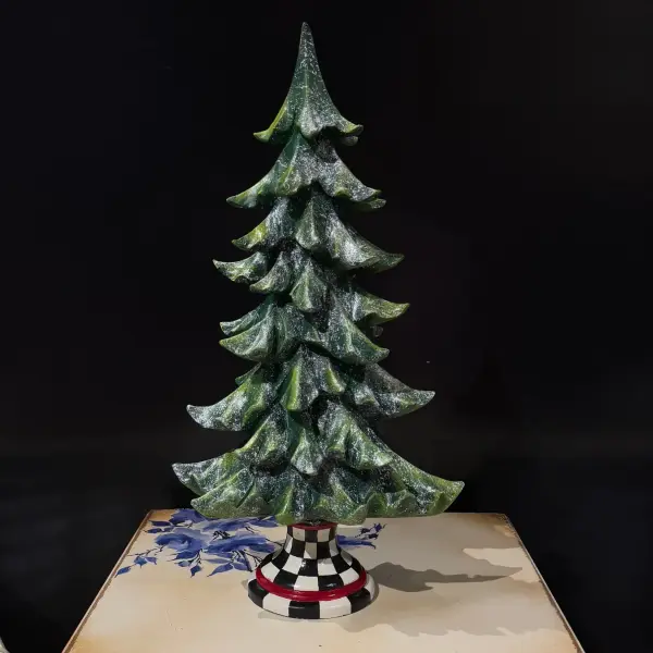 Ferozzi Handmade Green Christmas Tree Sculpture x