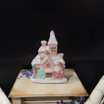 Ferozzi Handmade Santa and Snow-Covered Christmas House