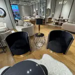 Ferozzi Gold Velvet Luxury Sofa Set