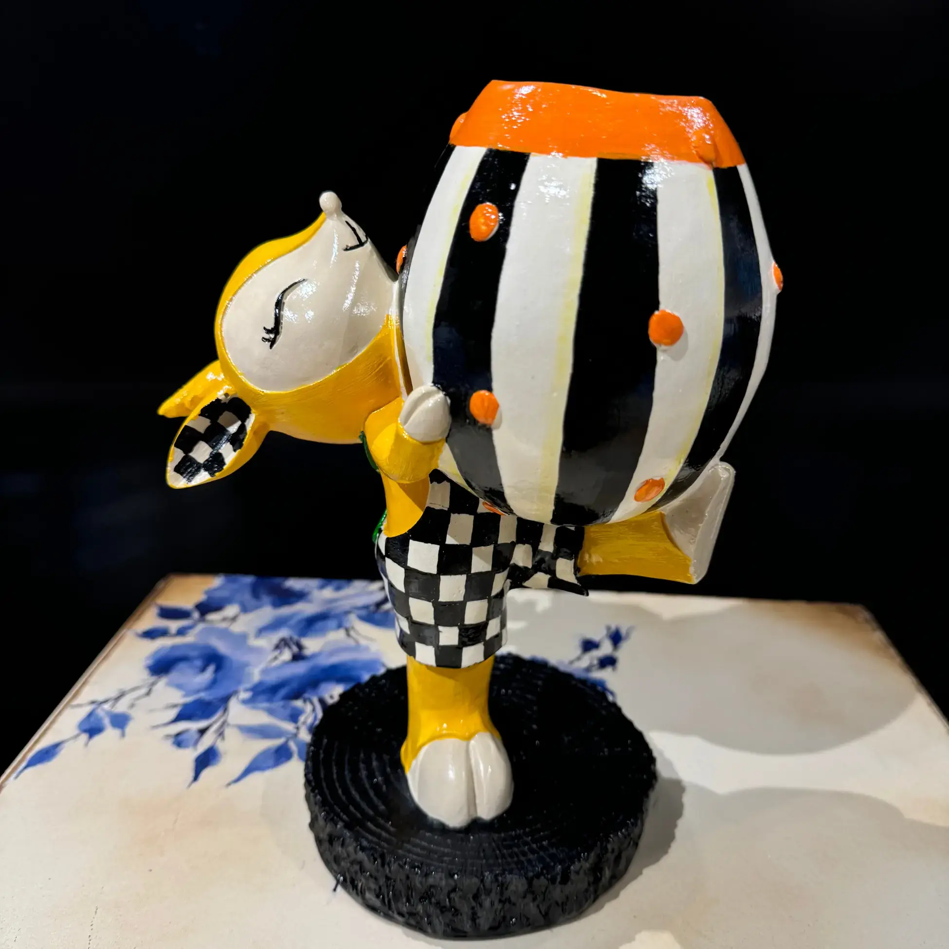 Ferozzi Handmade Checkered Deer Figurine | Elegant Decorative Home Accent