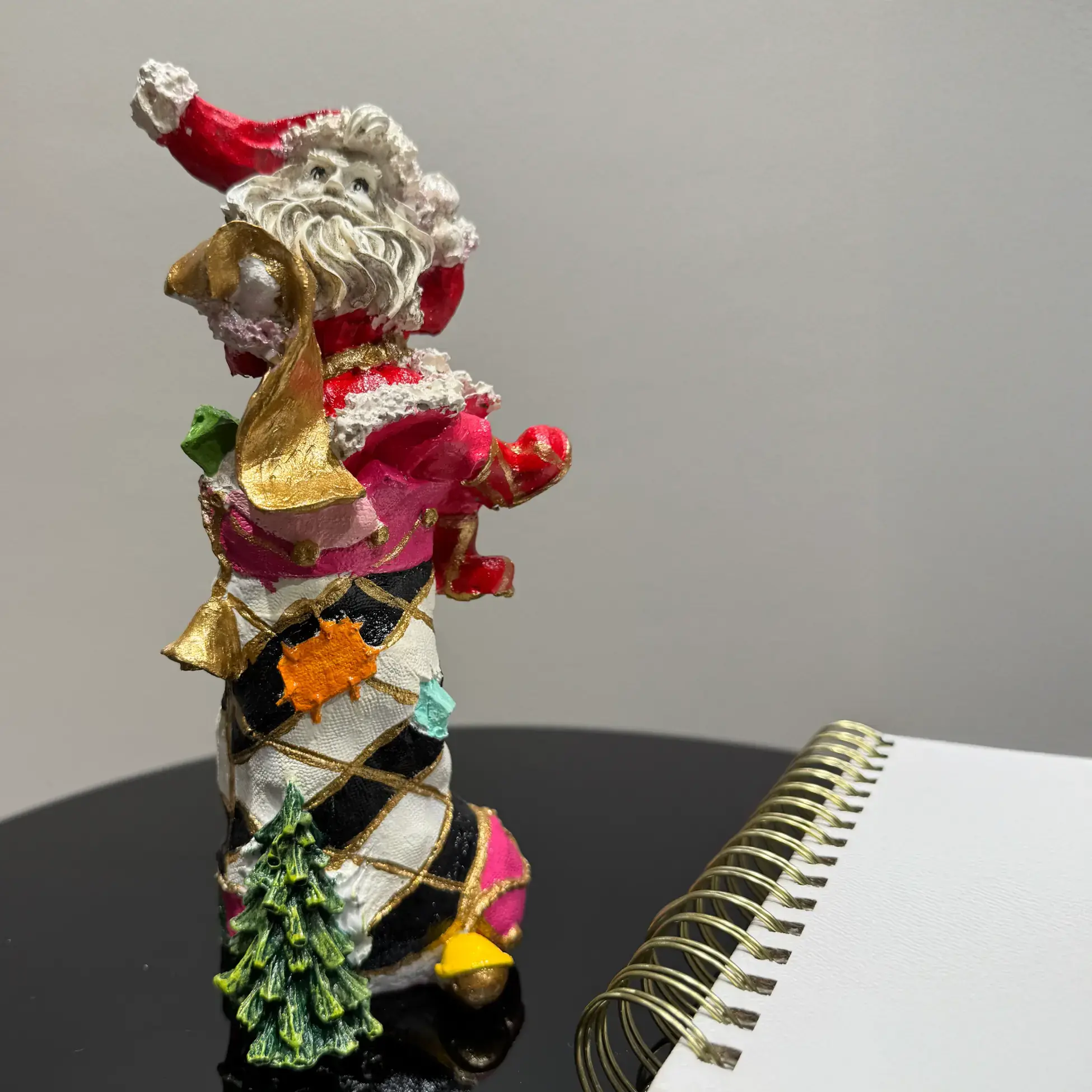 Whimsical Santa Ceramic - Statues (Handmade)