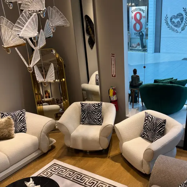 Ferozzi  Butterfly Sofa Set  Elegant Design with 2 Armchairs and 2 Three-Seaters