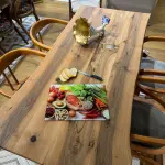 Fresh Vegetables, Salmon & Avocado Design | Durable, Shatterproof Kitchen Accessory