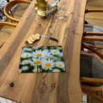 Ferozzi Tempered Glass Cutting Board with Daisy Flower Design  Bright and Cheerful Kitchen Accessory