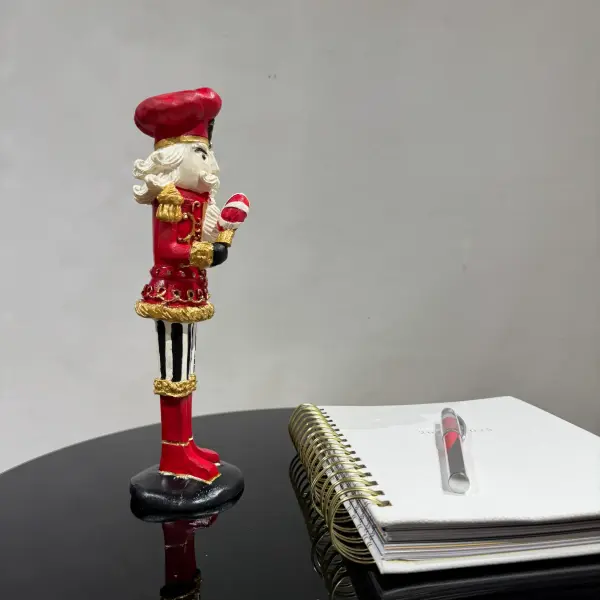 Red Santa Christmas Figurine - Statues (Handmade)