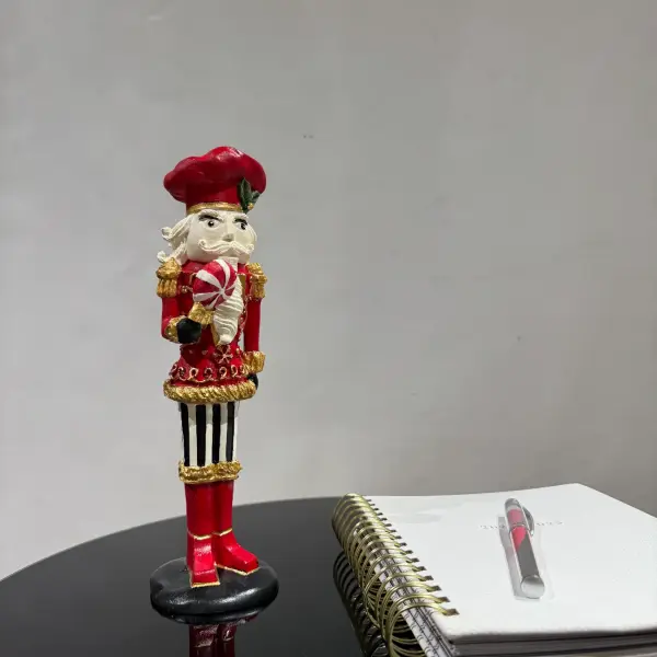 Red Santa Christmas Figurine - Statues (Handmade)