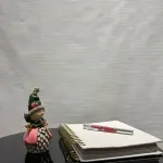 Pinecone Snowman Figurine - Statue (Handmade)
