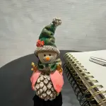 Pinecone Snowman Figurine - Statue (Handmade)