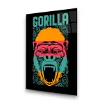 Gorilla - Rectangle Wall Glass Art