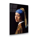 Girl with a Pearl Earring - Rectangle Wall Glass Art