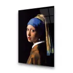 Girl with a Pearl Earring - Rectangle Wall Glass Art