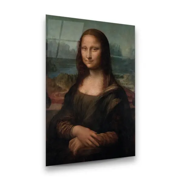 Mona Lisa - Rectangle Wall Glass Art
